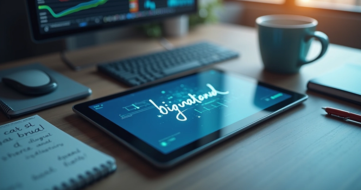 Representação visual de assinatura autoral digital com IA 