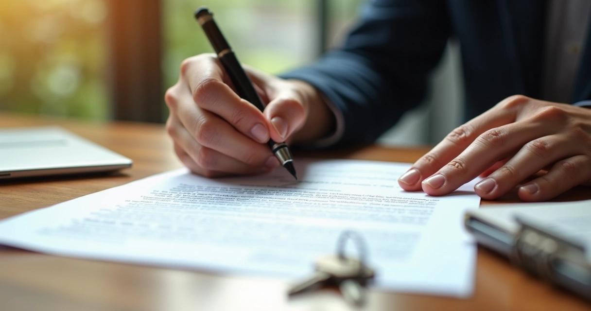 Assinatura de contrato de compra e venda 