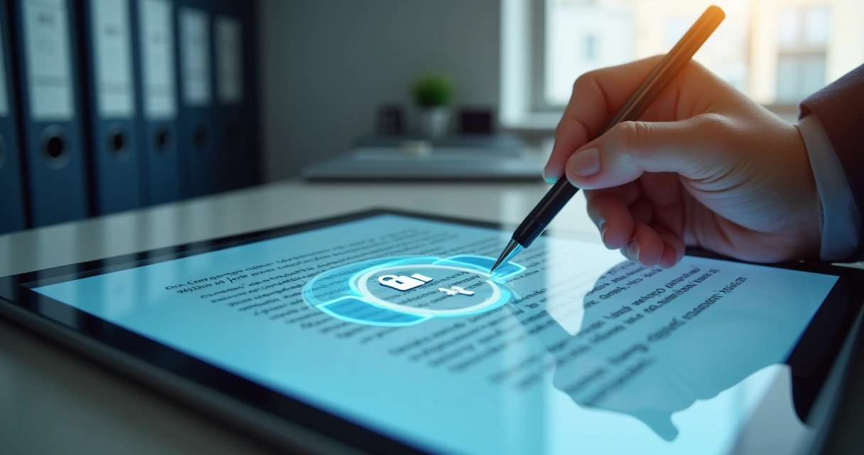 Assinatura digital de documento empresarial