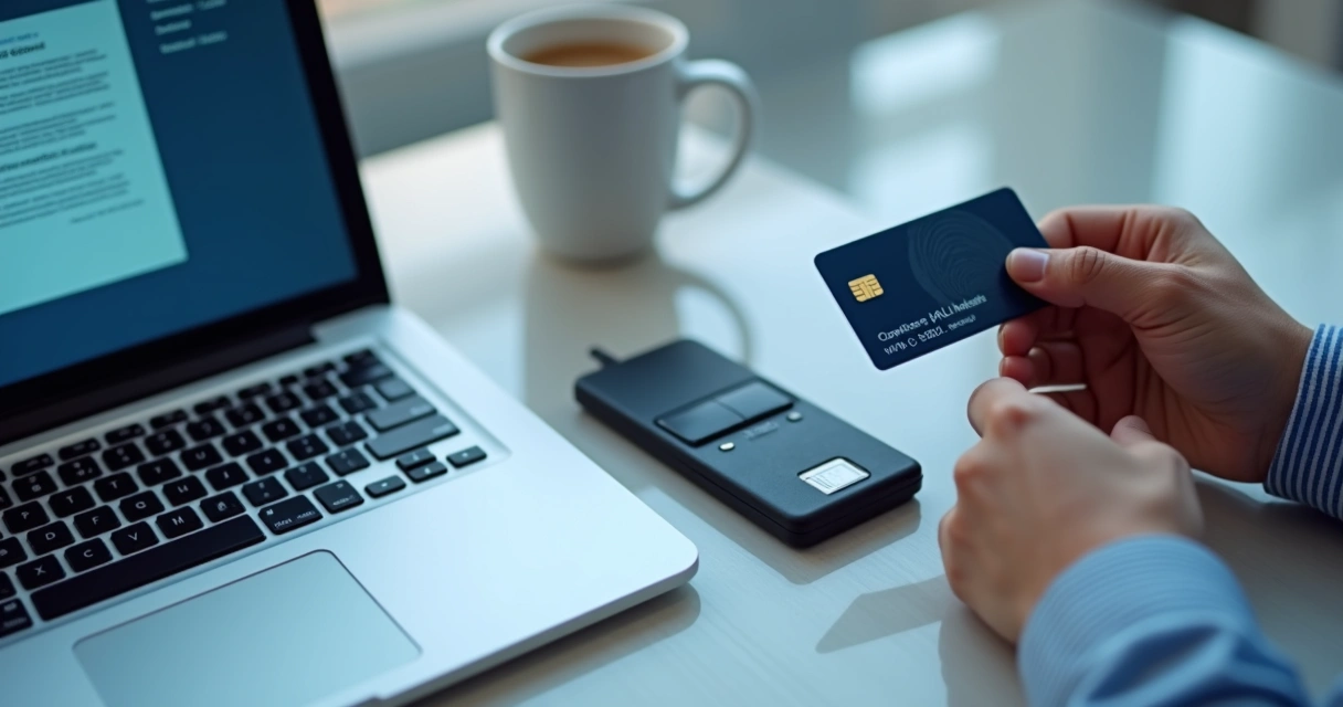 Assinatura digital com certificado e notebook 