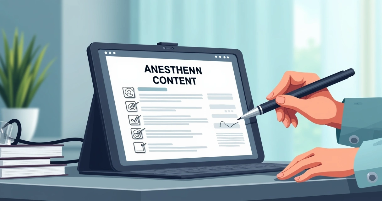 Assinatura digital em ficha anestésica digital em tablet 