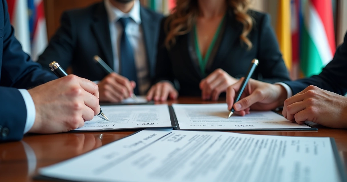 Assinatura de documentos com tradução juramentada em evento 