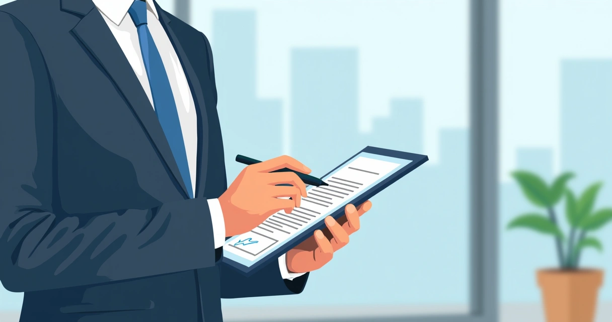 Pessoa realizando assinatura eletrônica em contrato imobiliário por tablet 
