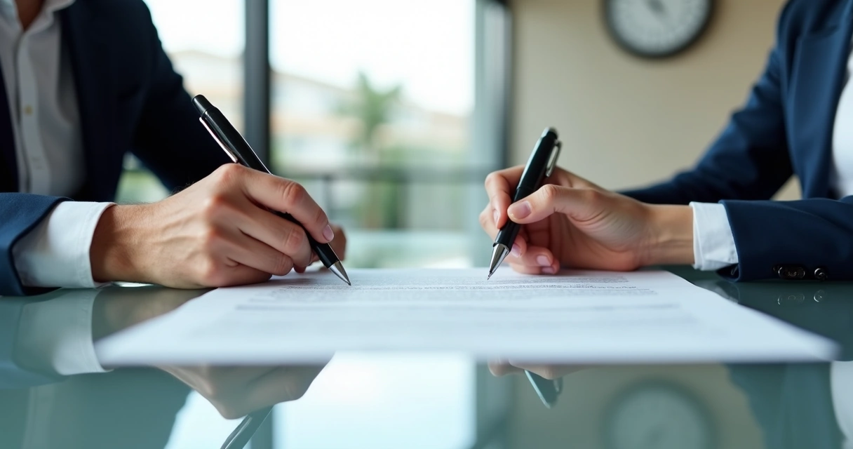 Assinatura de termo de homologação trabalhista em reunião de rescisão 