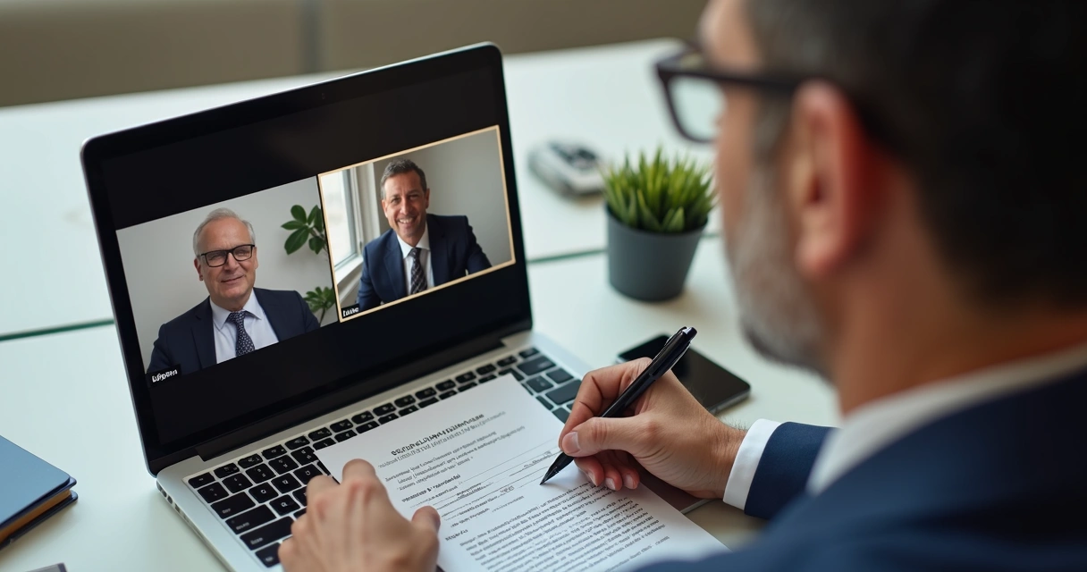 Herederos assinando inventário por videoconferência 