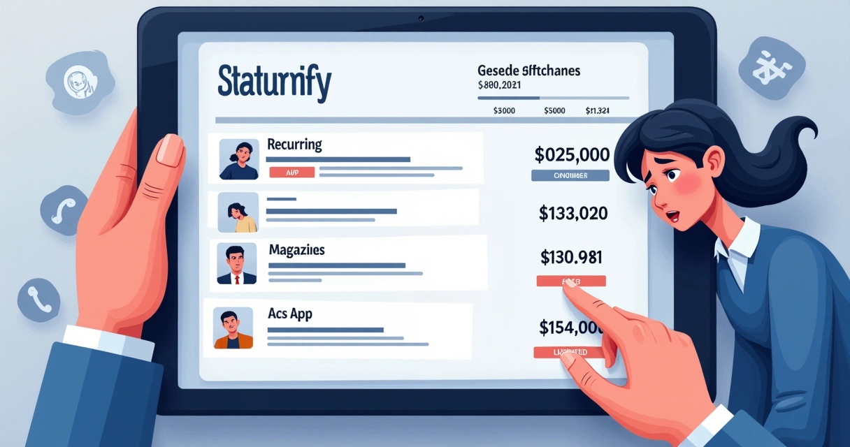 Cobranças de assinaturas esquecidas em extrato bancário 