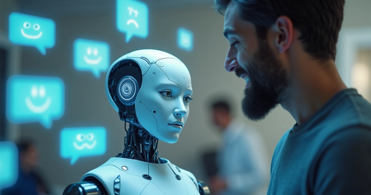 Assistente digital analisando conversa para identificar sarcasmo
