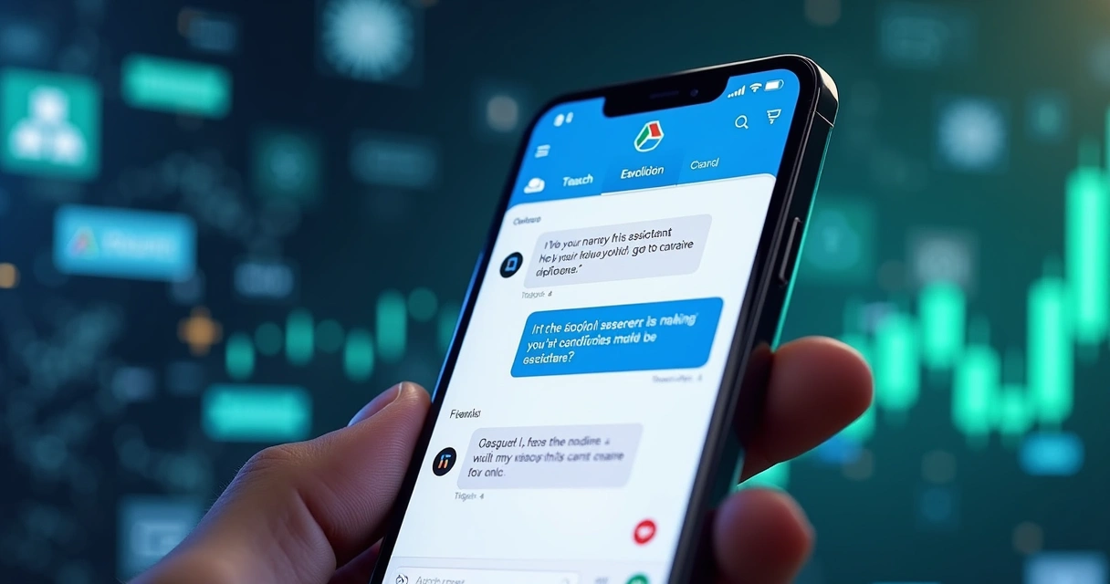 Tela da Play Store mostrando chat com assistente IA