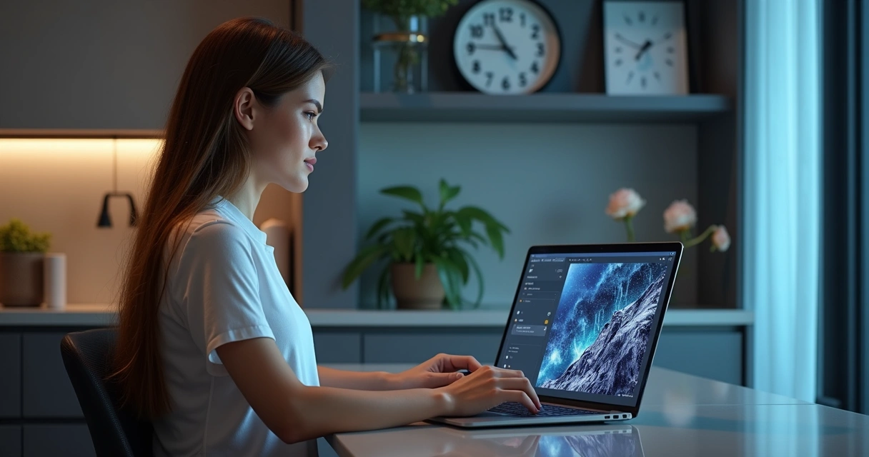 Assistente virtual de inteligência artificial em tela moderna com gráficos de imóveis e mensagens automáticas 