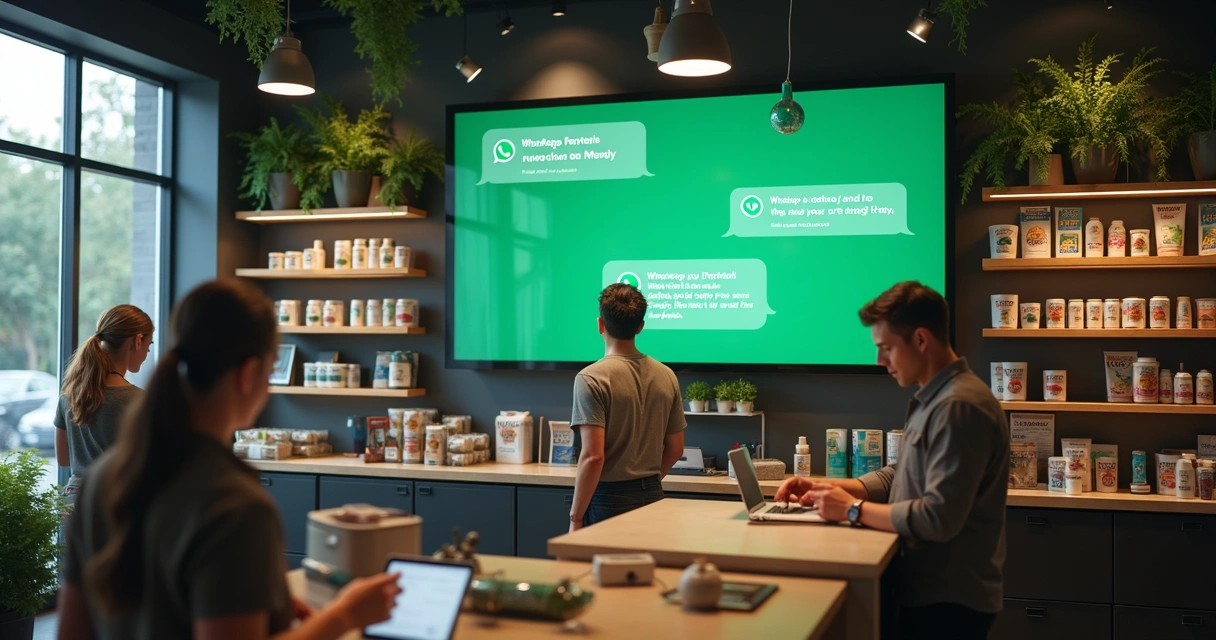 Loja usando assistente virtual no WhatsApp para atendimento