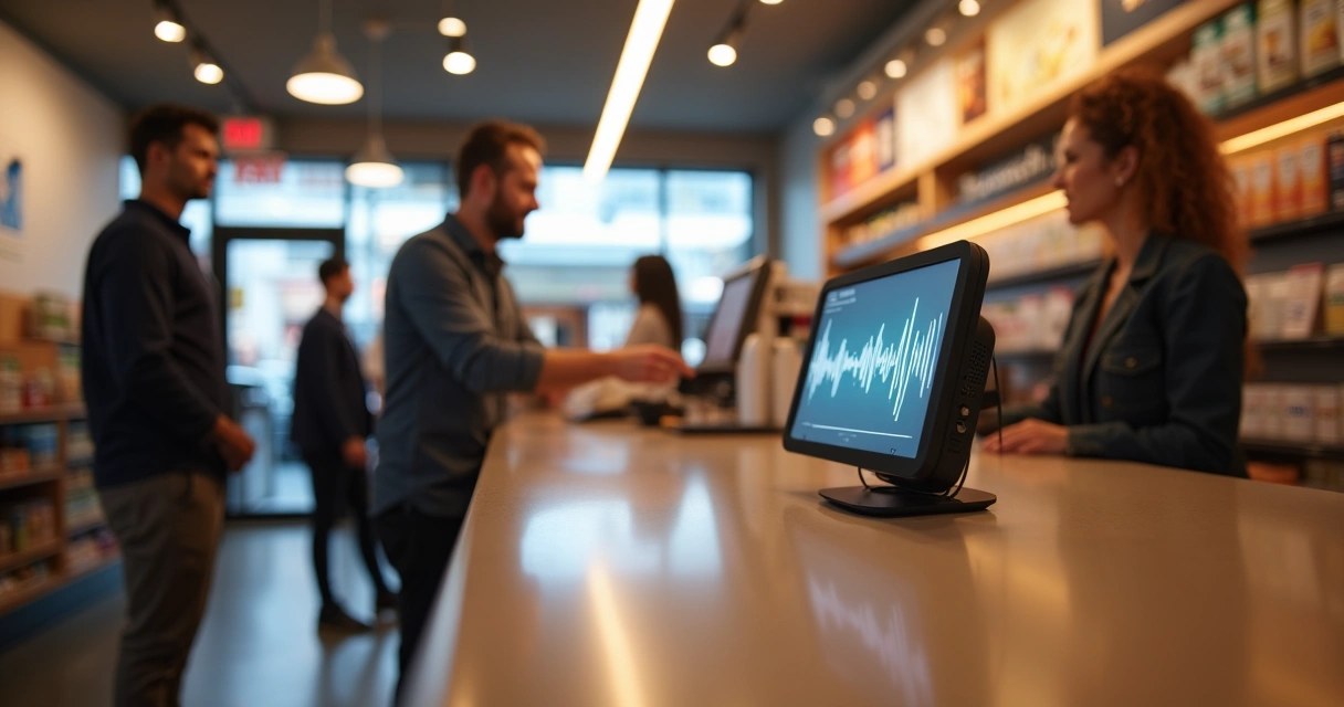 Assistente de voz em loja 