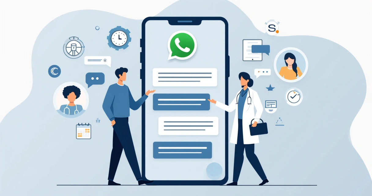 Atendente virtual no WhatsApp auxiliando clientes