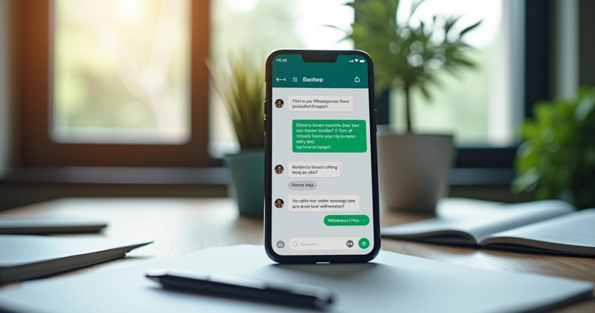 Mensagem automática de assistente virtual no WhatsApp para empresa