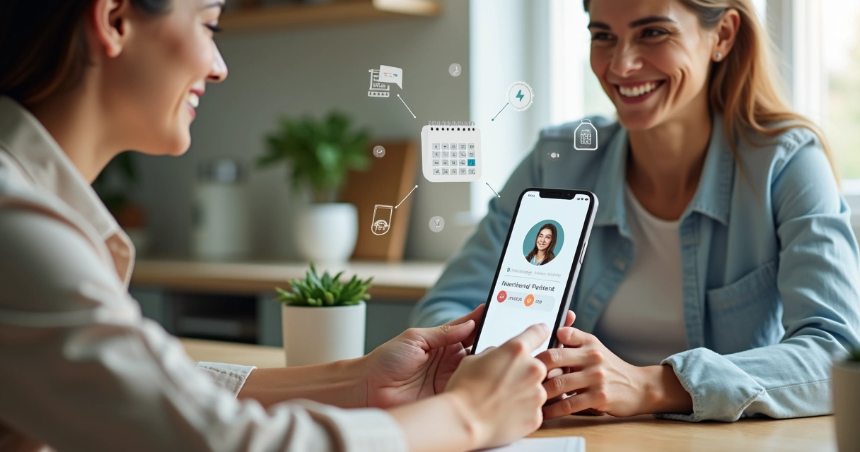 Atendente virtual de WhatsApp interagindo com paciente via mensagem