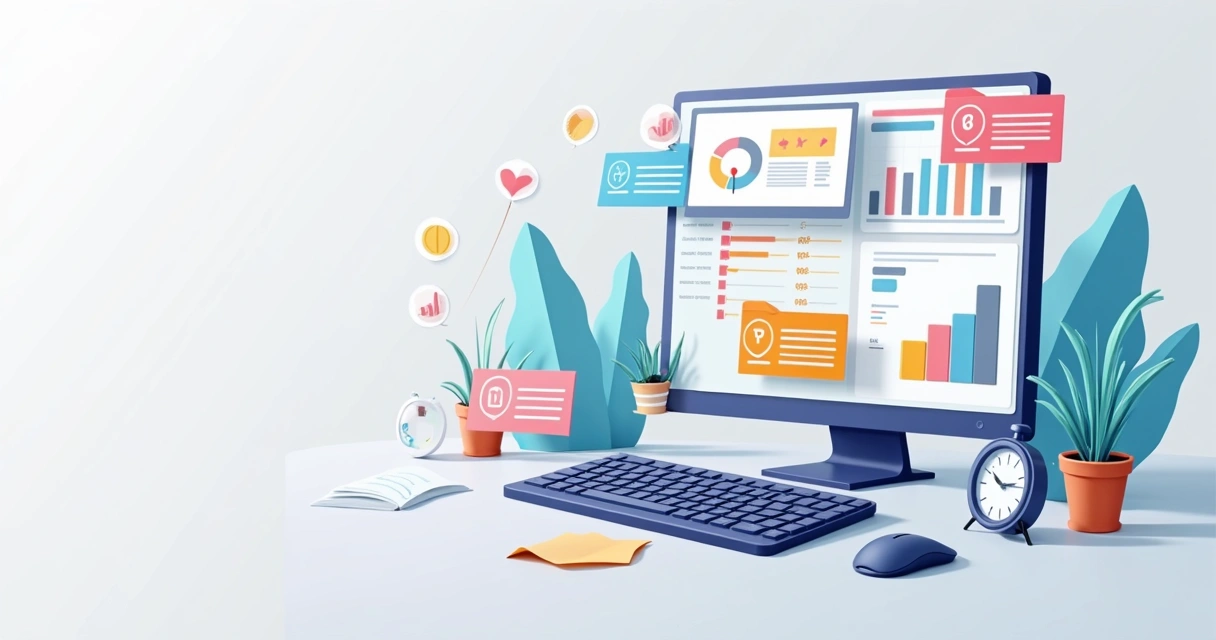 Teclado com teclas destacadas com atalhos em fundo claro 