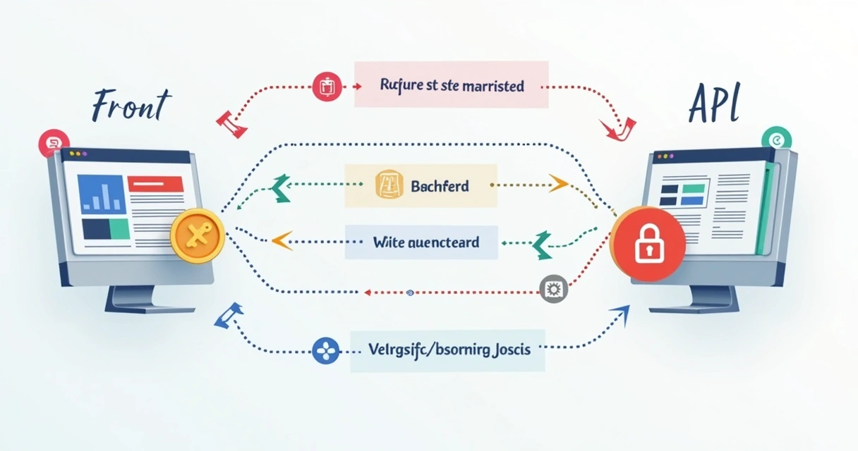 Diagrama mostrando ataque de CORS entre frontend e backend com origem diferente 