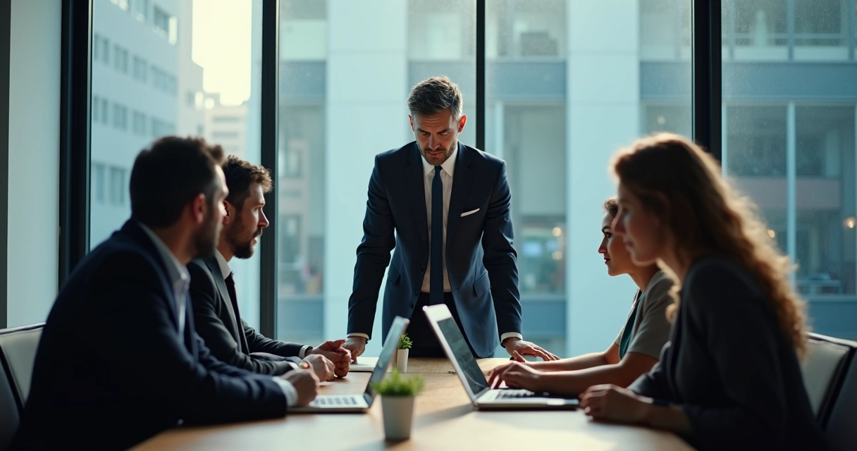 Executivo em reunião sendo interrompido após ataque de spear phishing 