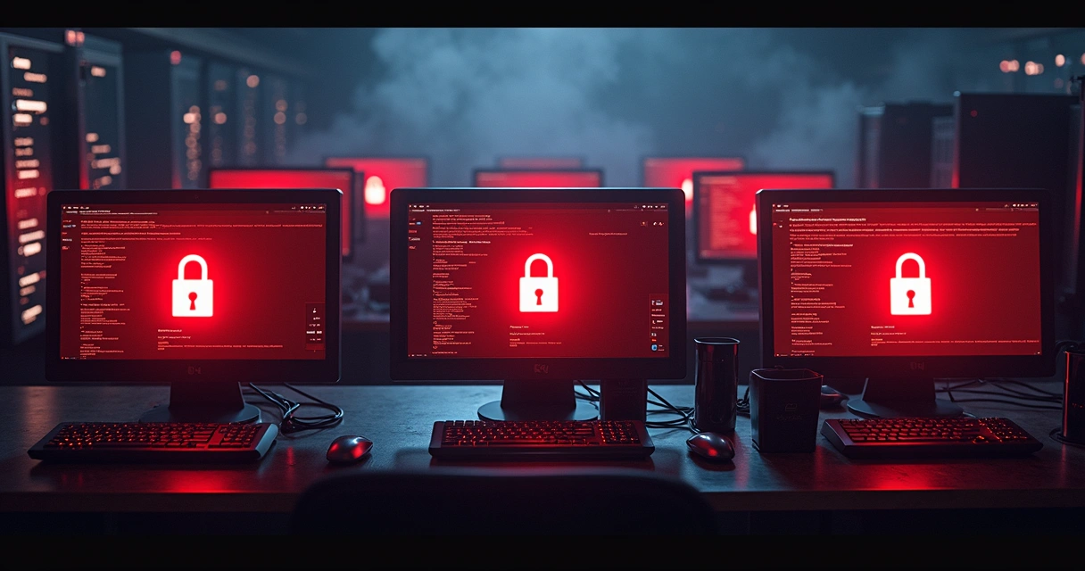 Computadores e servidores afetados por ataque ransomware 