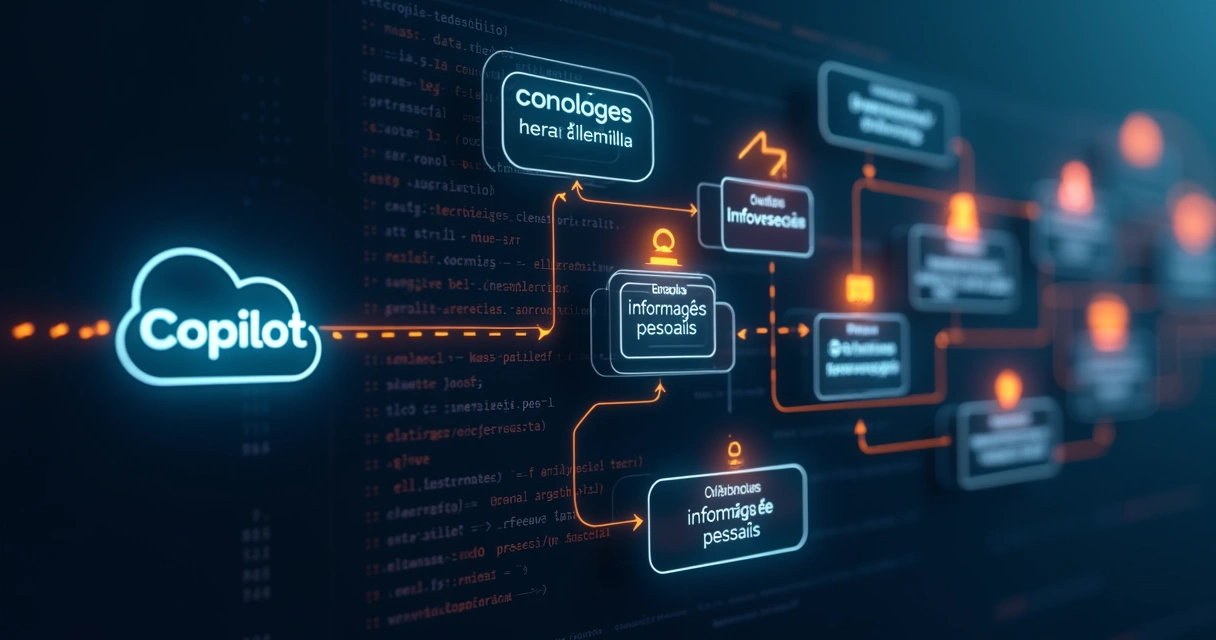 Gráfico mostrando a extração constante de dados em um ataque ao Copilot 