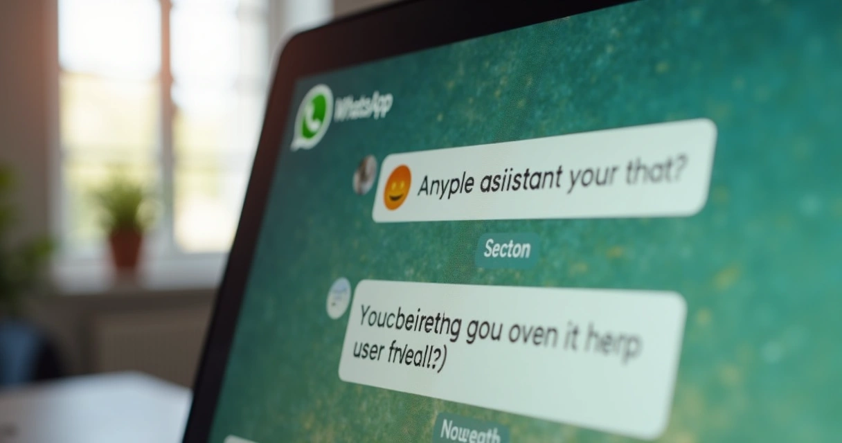Atendente virtual demonstrando empatia em janela de WhatsApp