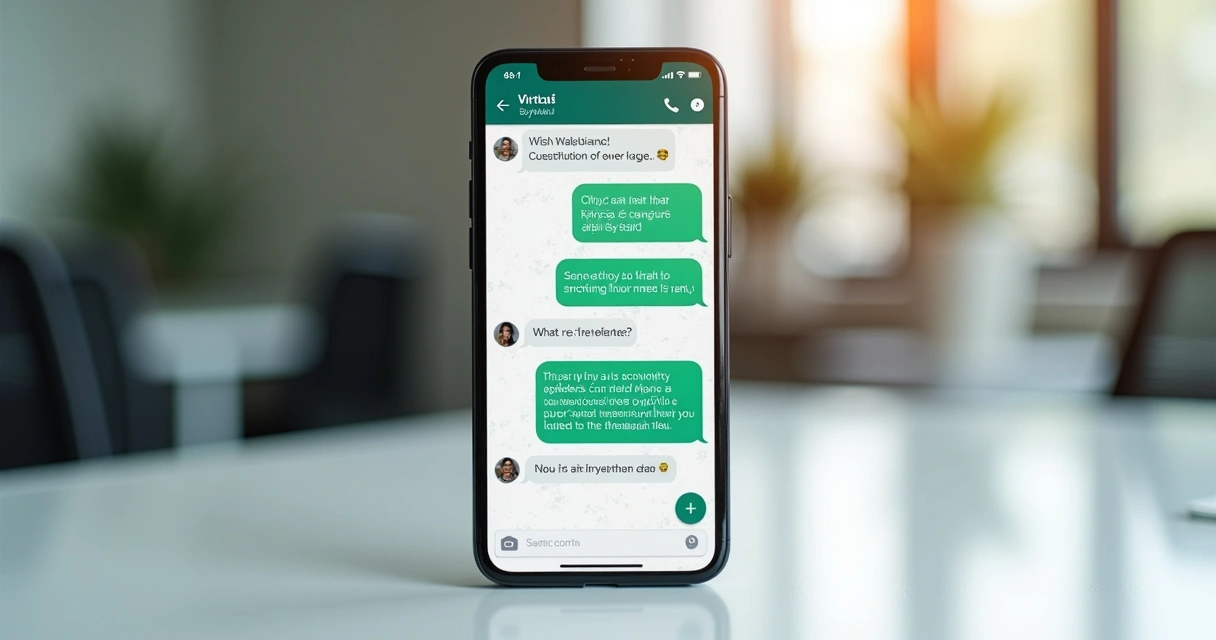 Chatbot em tela de WhatsApp atendendo cliente imobiliário 