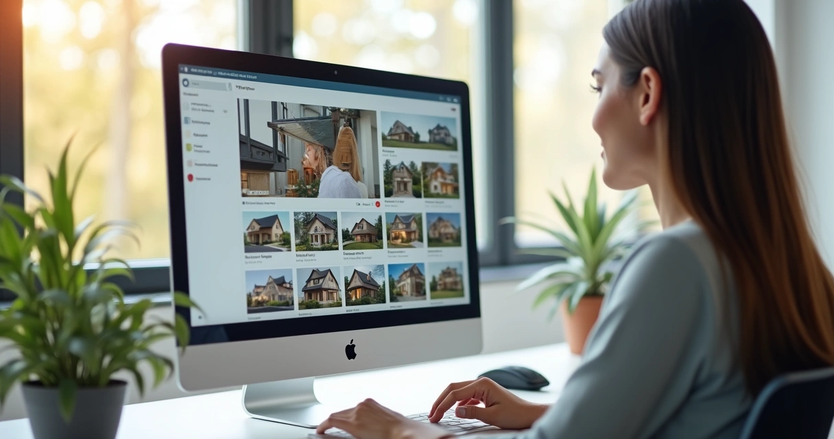 Atendente digital conversando com cliente via chat imobiliário 