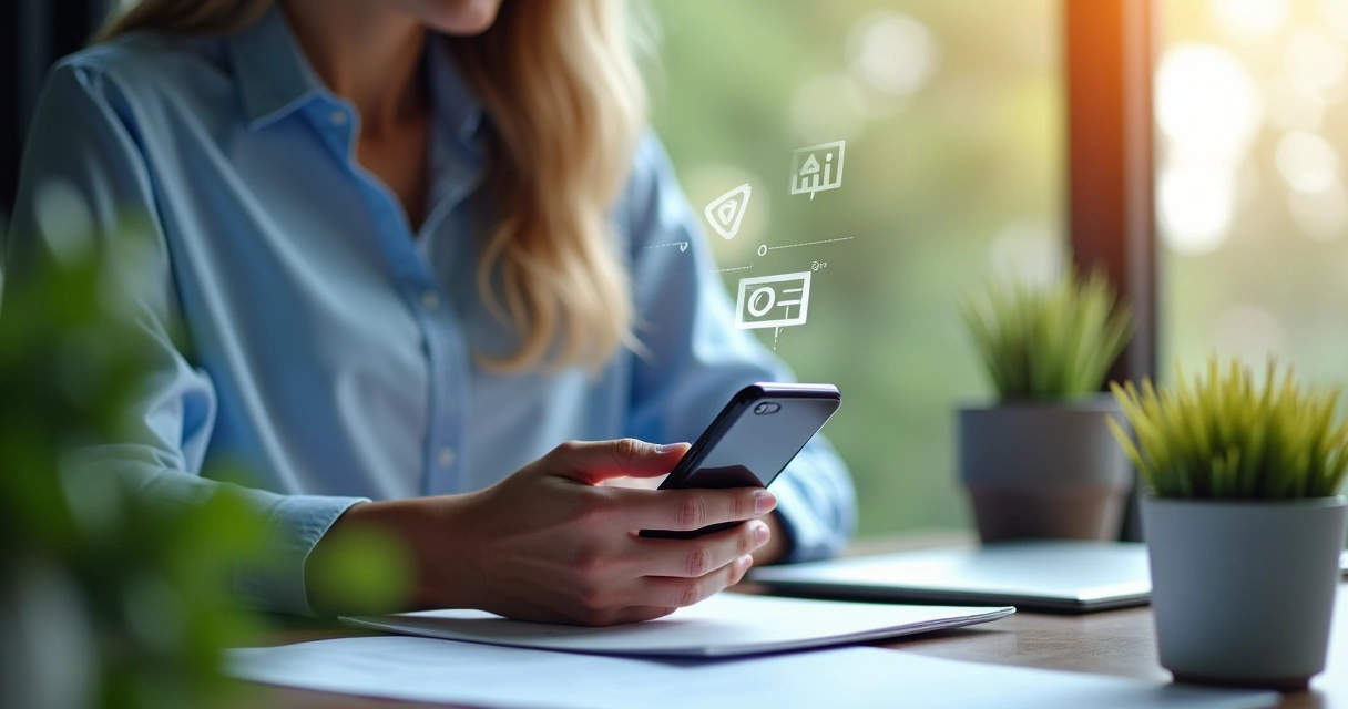 Atendimento automatizado por aplicativo em imobiliária 