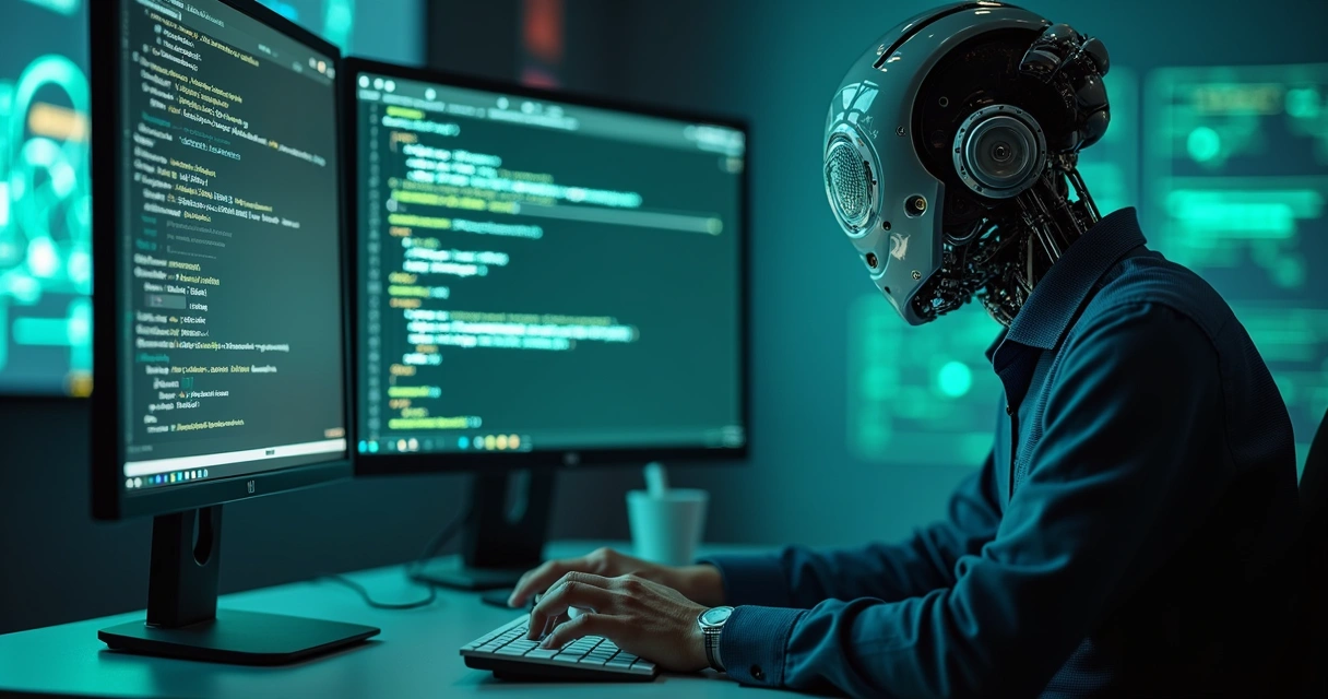 Computador mostrando atendimento automatizado via chatbot no WhatsApp com agentes de IA em ação 