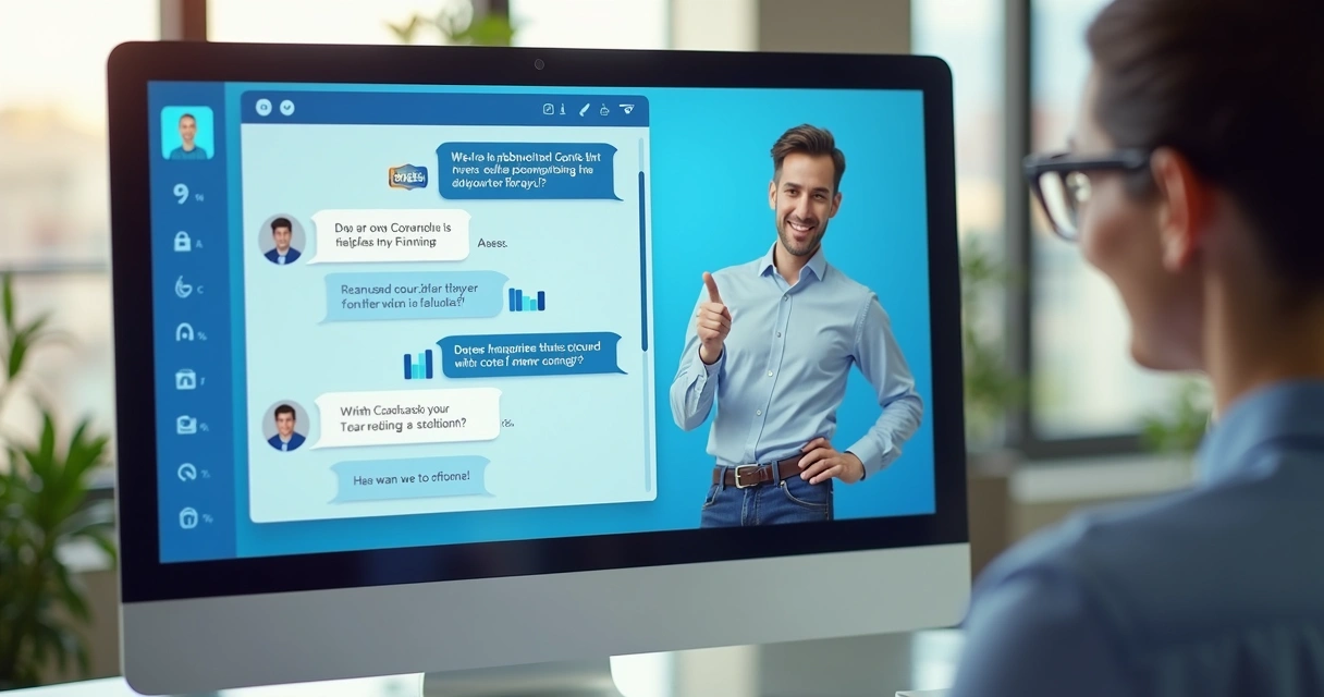 Chatbot em interface de mensagens, respondendo dúvidas de cliente 