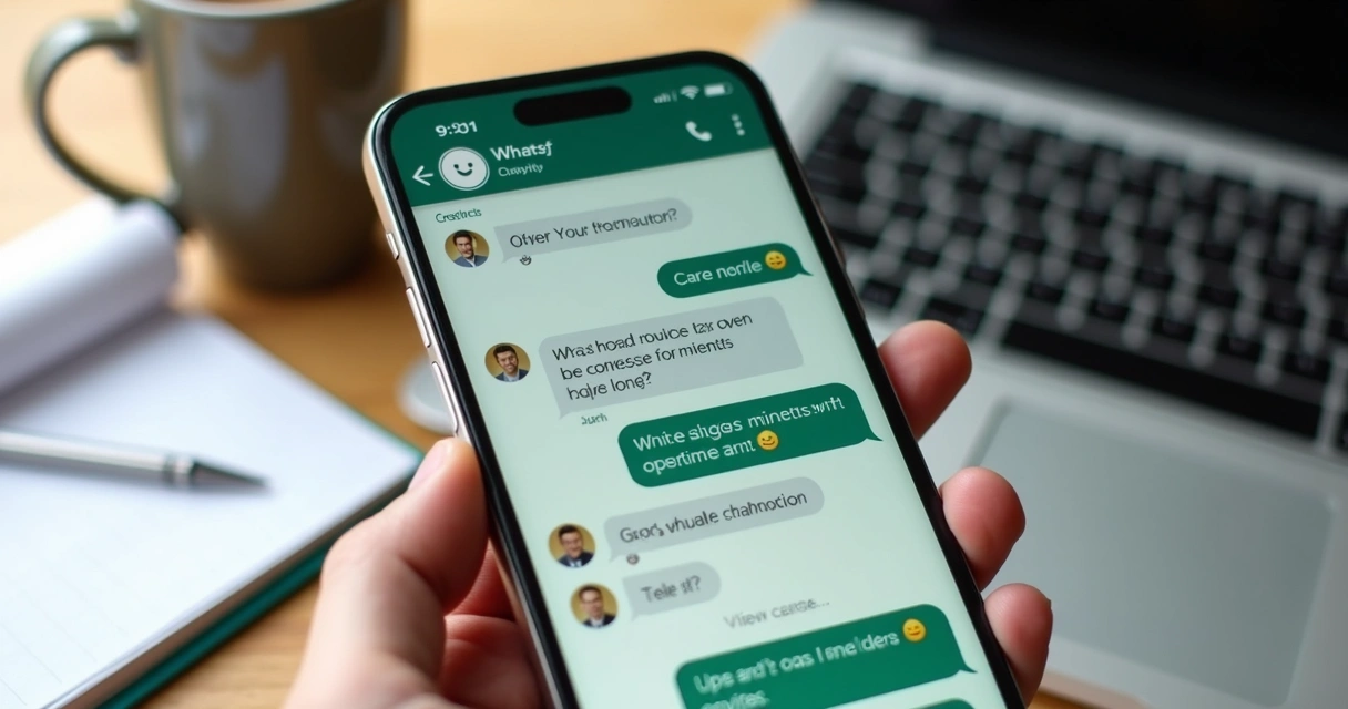 Tela de WhatsApp com chatbot respondendo dúvidas do cliente 