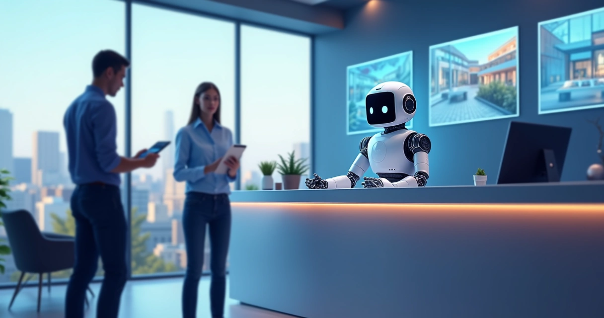 Chatbot atendendo clientes em plataforma imobiliária 