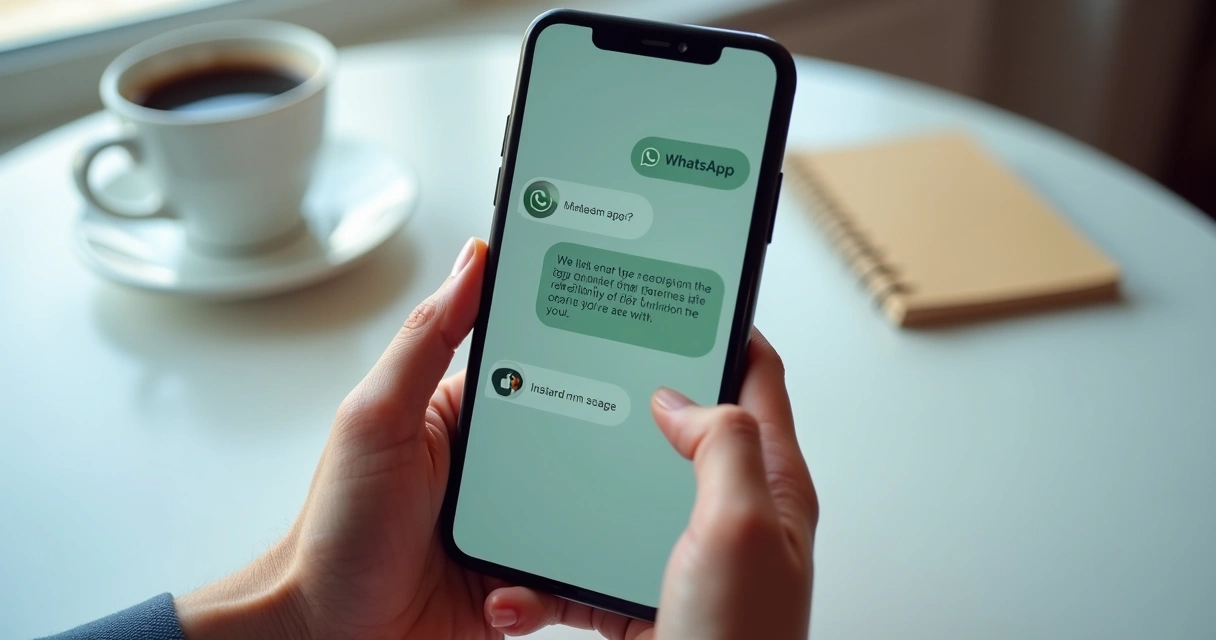 Pessoa respondendo dúvidas sobre clínica veterinária pelo celular