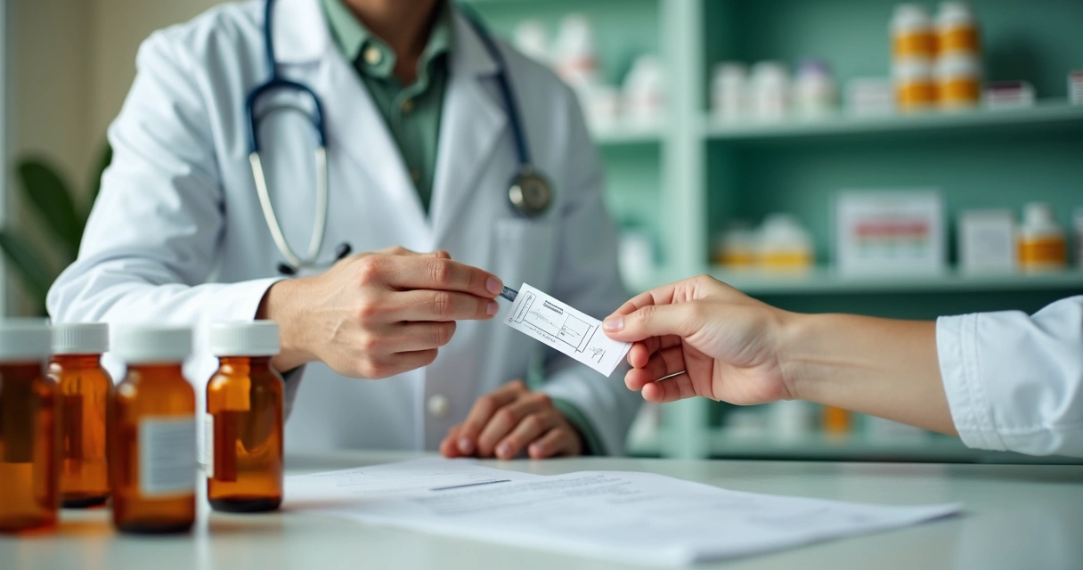 Atendimento em farmácia com receita e medicamentos manipulados 