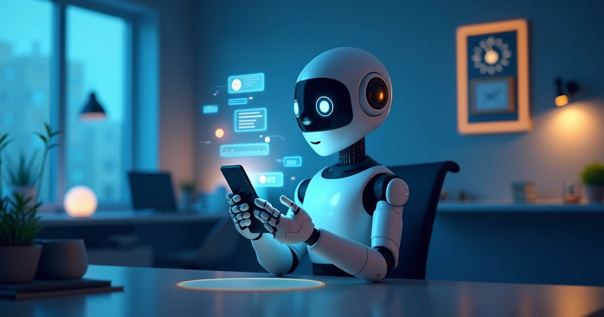 Chatbot IA atendendo cliente de madrugada 