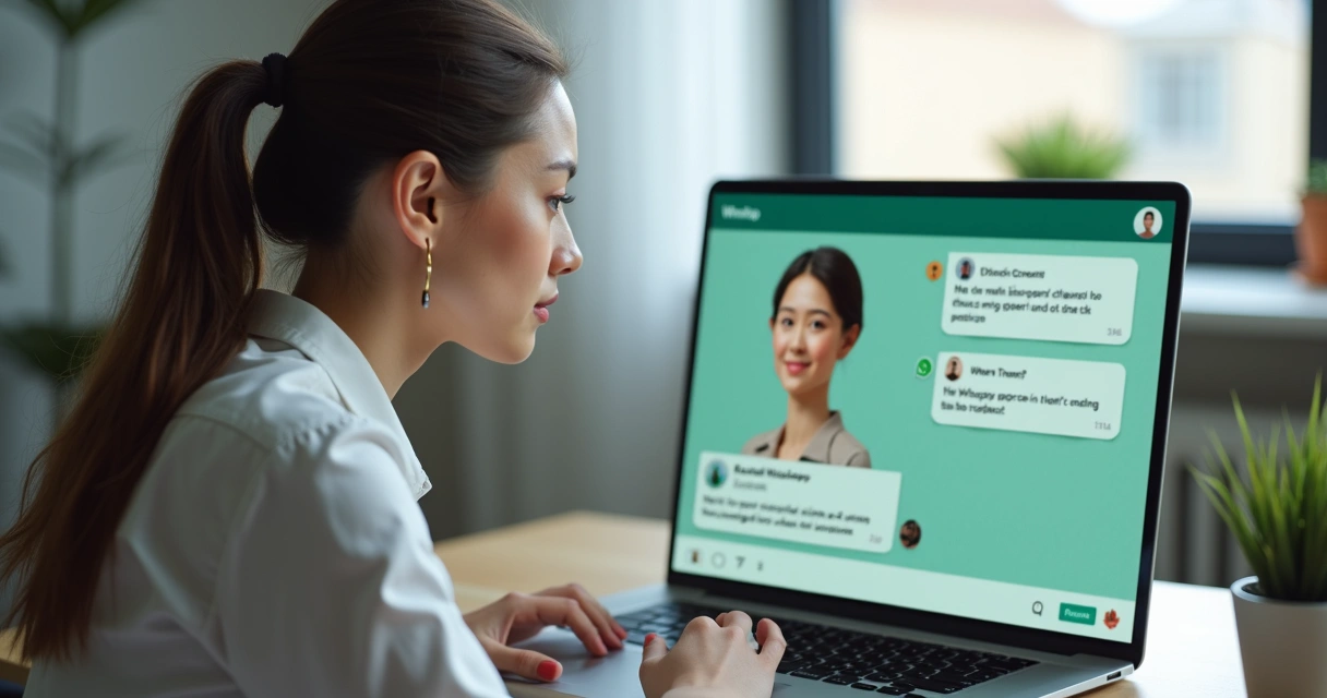 Atendente virtual simulando atendimento WhatsApp cliente 