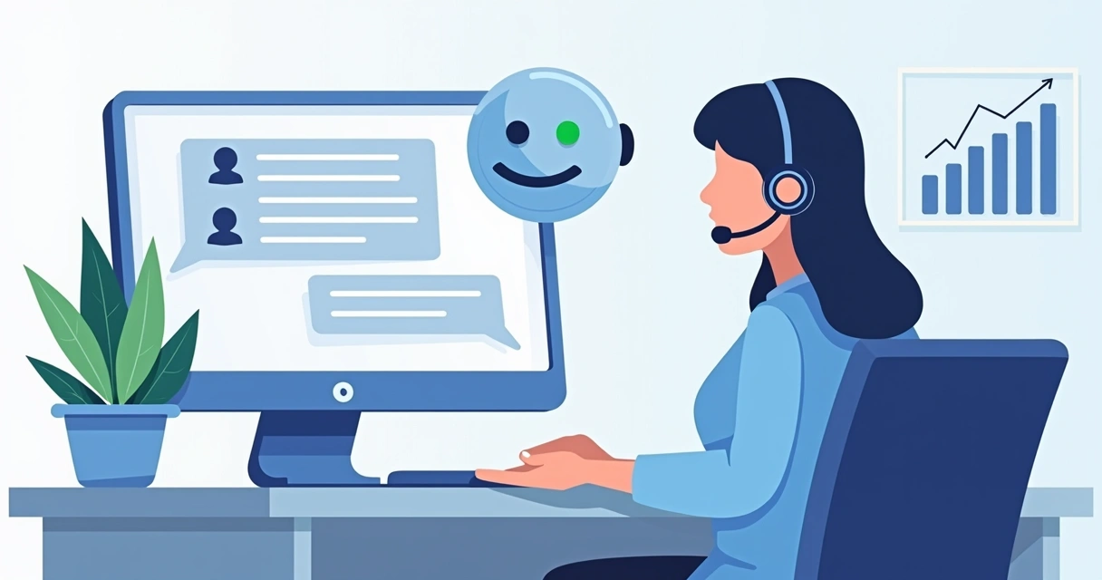 Operador e IA juntos em atendimento via WhatsApp 