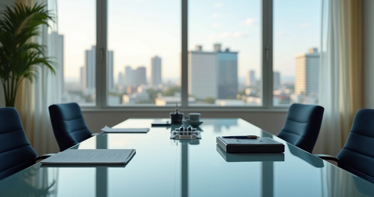 Sala de reunião para atendimento jurídico presencial em Belo Horizonte 
