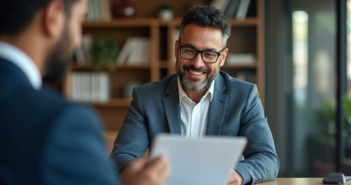 Advogado usando WhatsApp no notebook atendendo cliente. 