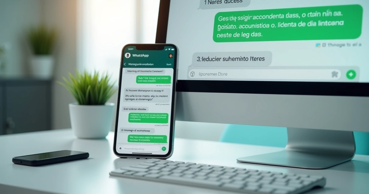 Tela de WhatsApp com agendamento odontológico automatizado 
