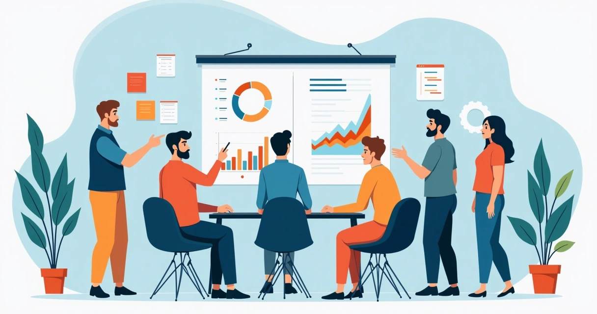 Equipe PME analisando indicadores de retenção e relacionamento.