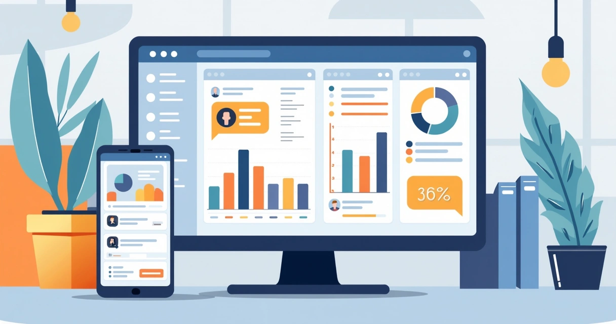Painel mostrando tempo médio de resposta ao lead imobiliário 