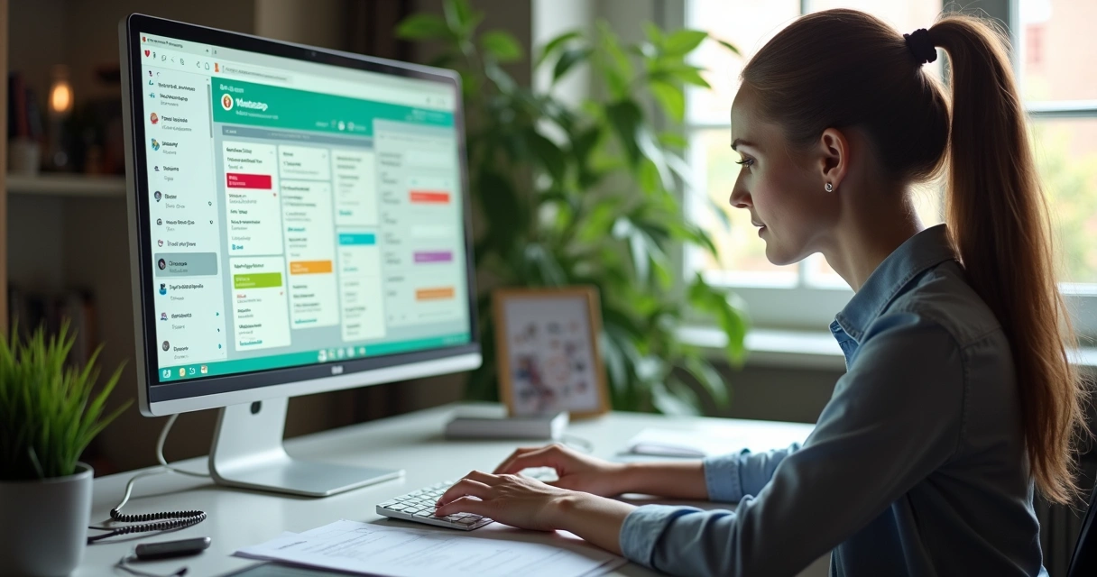 Pequena empresária respondendo clientes rapidamente no WhatsApp com CRM visual