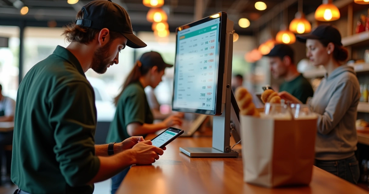 Restaurante usando sistema de atendimento digital para delivery e WhatsApp