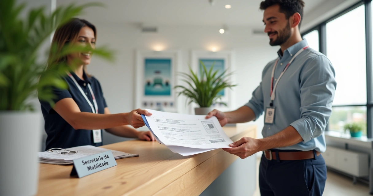 Atendimento na Secretaria de Mobilidade com formulário de incentivo 