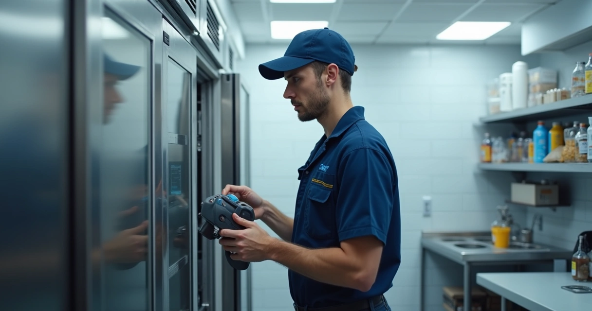 Atendimento técnico em equipamento de refrigeração comercial 