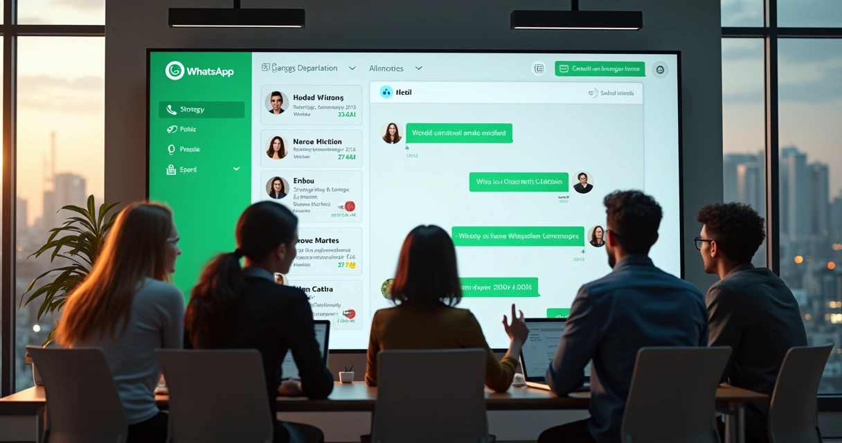 Equipe atendendo clientes por WhatsApp em um painel unificado 