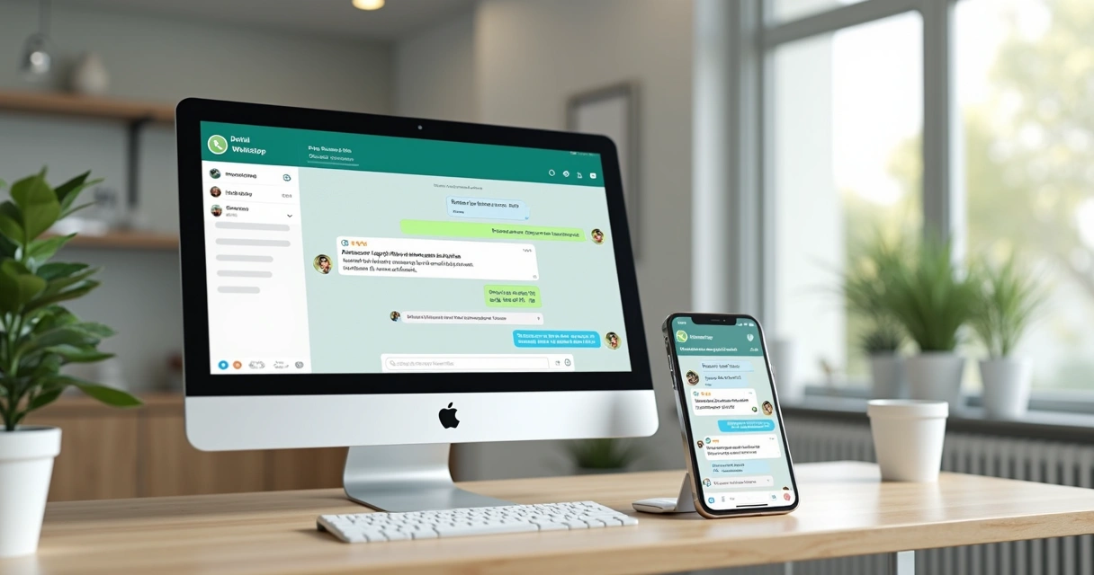 Tela de atendimento no WhatsApp para agendamento odontológico 