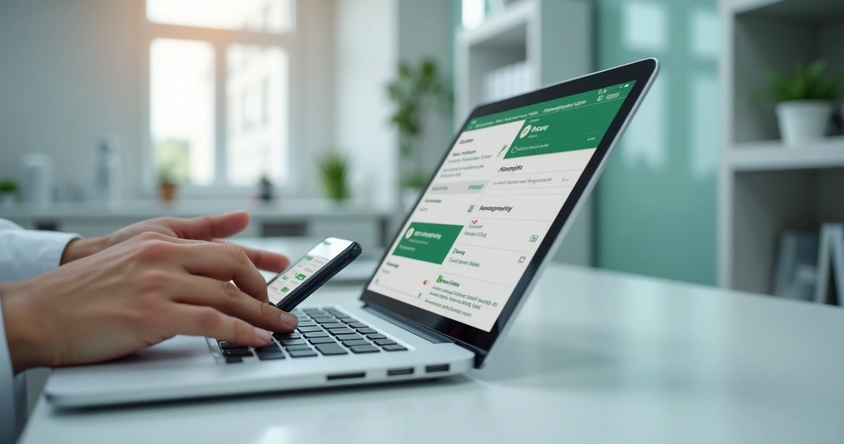Atendimento de leads odontológicos pelo WhatsApp em notebook e celular 