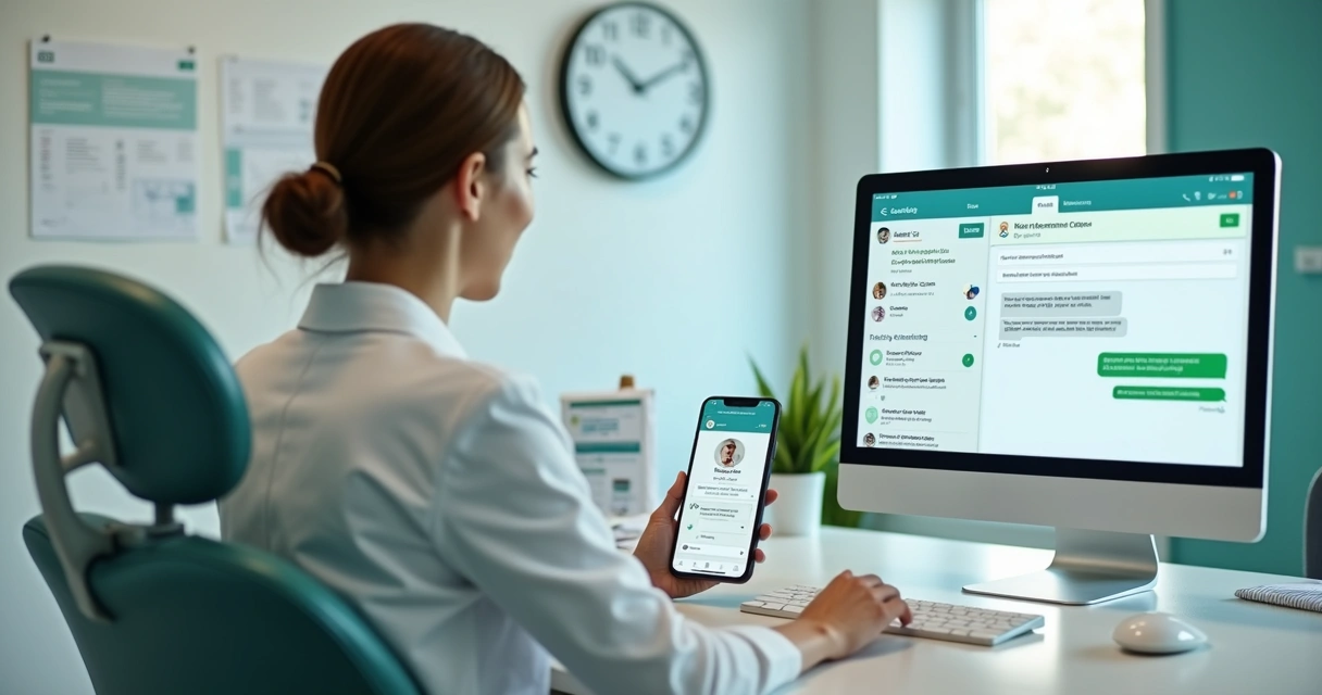 Atendimento no WhatsApp para agendamento odontológico
