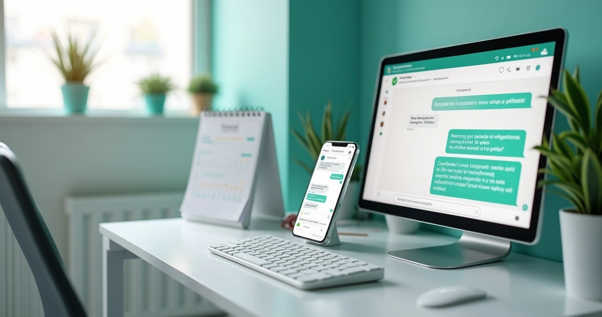 Atendimento de clínica odontológica no WhatsApp com resposta rápida